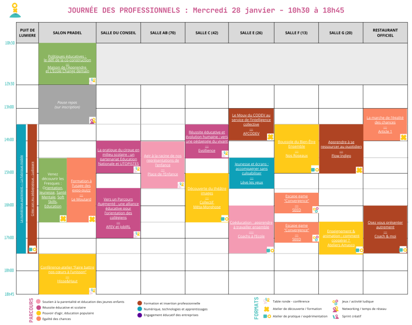 Festival 26 Planning journee pro 6